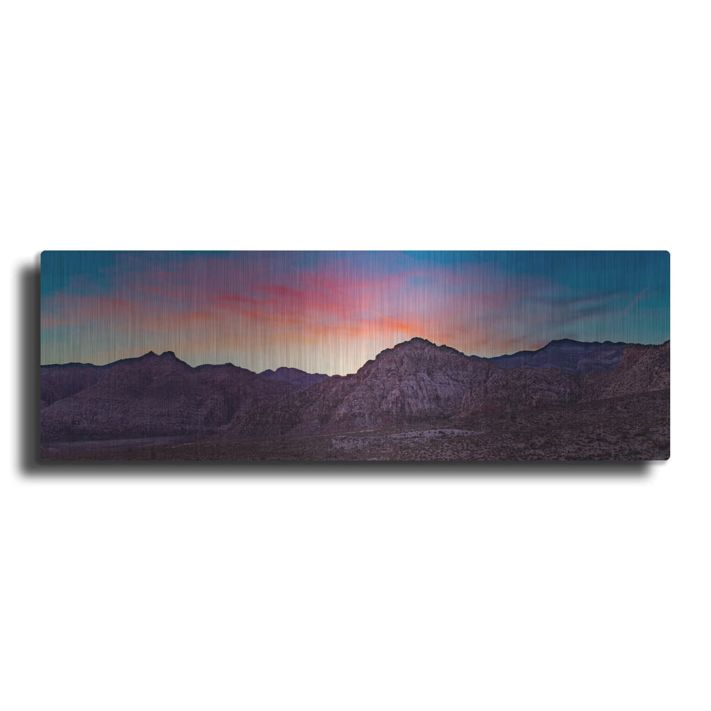 'Nevada Desert Sunset' by Luxe Metal Portfolio – Metal Wall Art