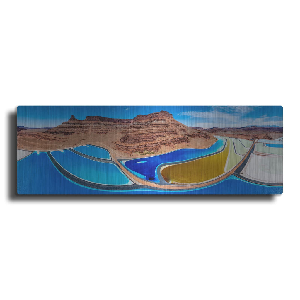 'Utah Moab Potash Ponds' by Luxe Metal Portfolio – Metal Wall Art