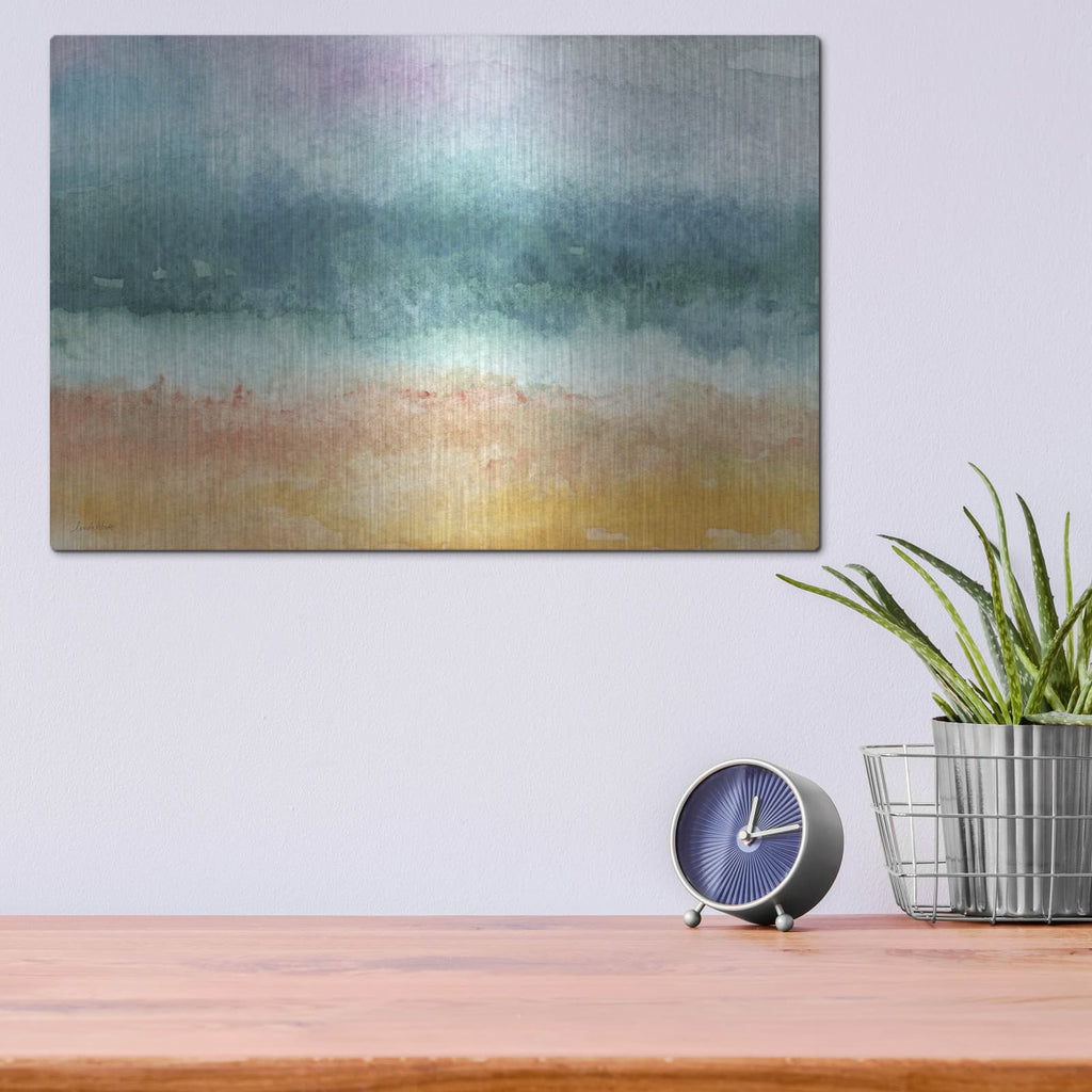'Beach' by Linda Woods – Metal Wall Art, 16x12 room view