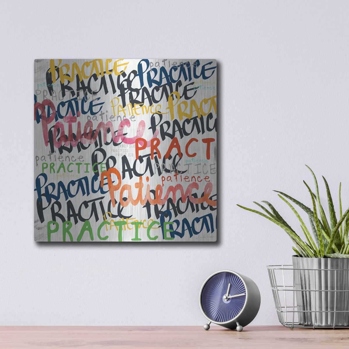 'Patience' by Linda Woods – Metal Wall Art, 12x12 room view