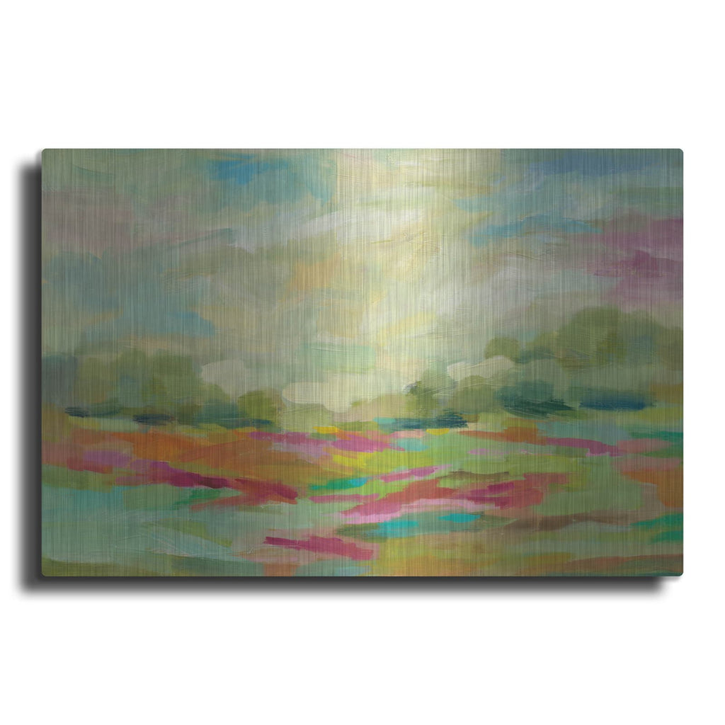 'Sunny Fields' by Silvia Vassileva – Metal Wall Art