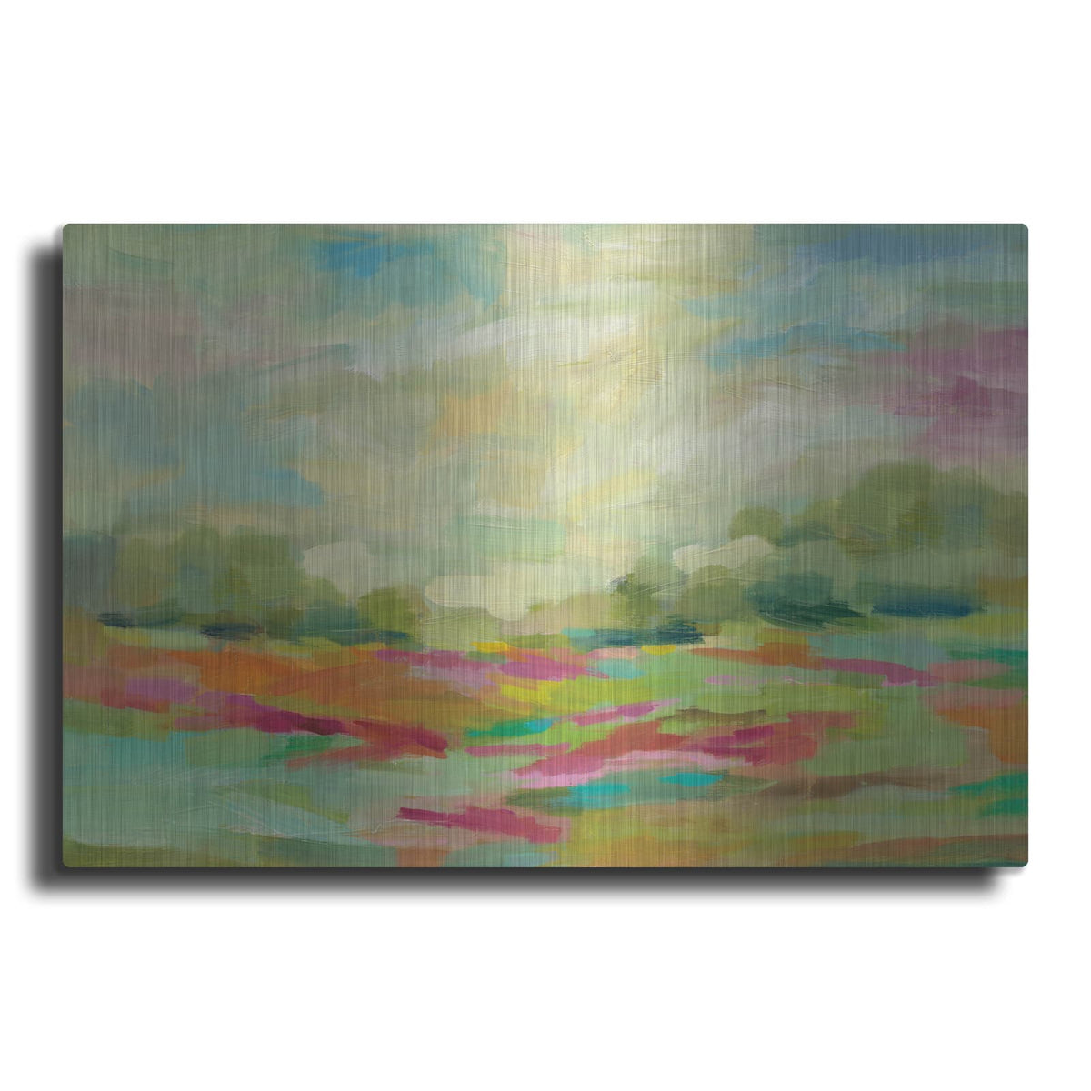 'Sunny Fields' by Silvia Vassileva – Metal Wall Art