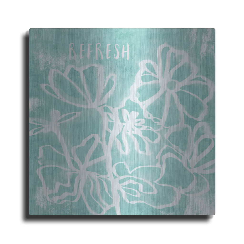 'Refresh Mint' by Linda Woods – Metal Wall Art