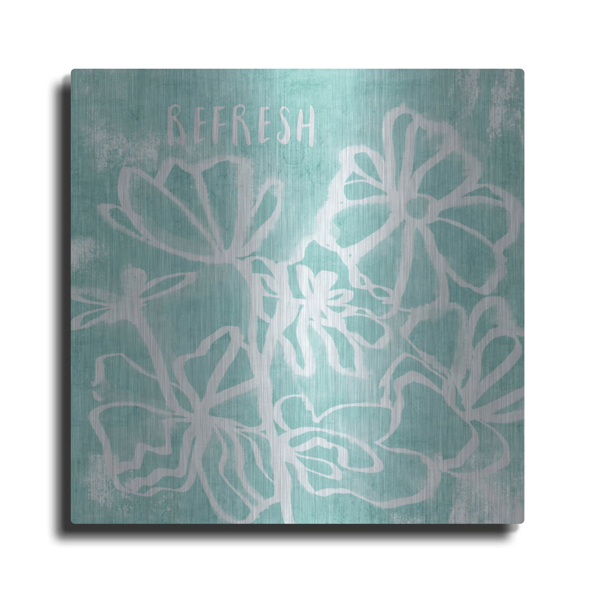 'Refresh Mint' by Linda Woods – Metal Wall Art