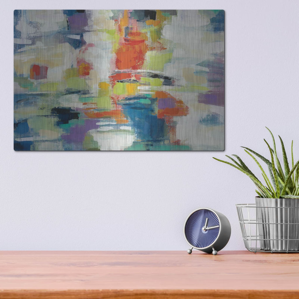 'Island Town' by Silvia Vassileva – Metal Wall Art, 16x12 room view
