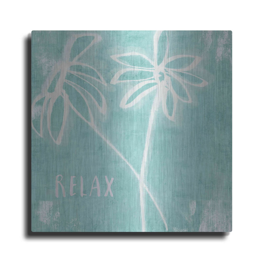'Relax Mint' by Linda Woods – Metal Wall Art