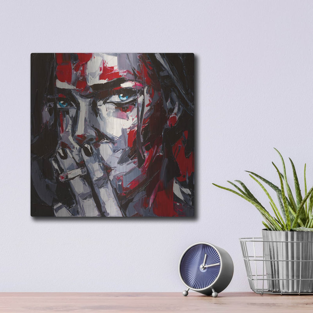 'The Sin' – Metal Wall Art, 12x12 room view