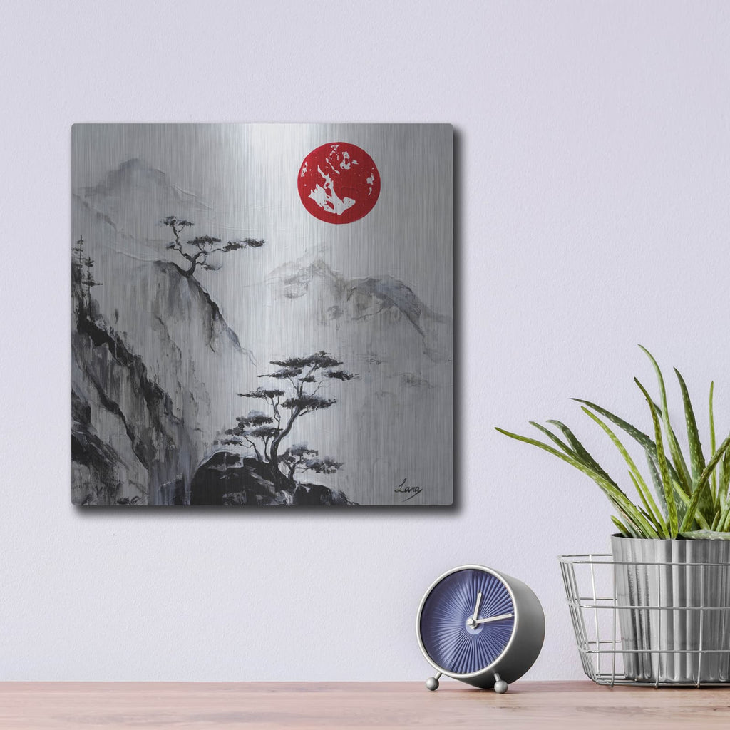 'Crystal Silence' – Metal Wall Art, 12x12 room view