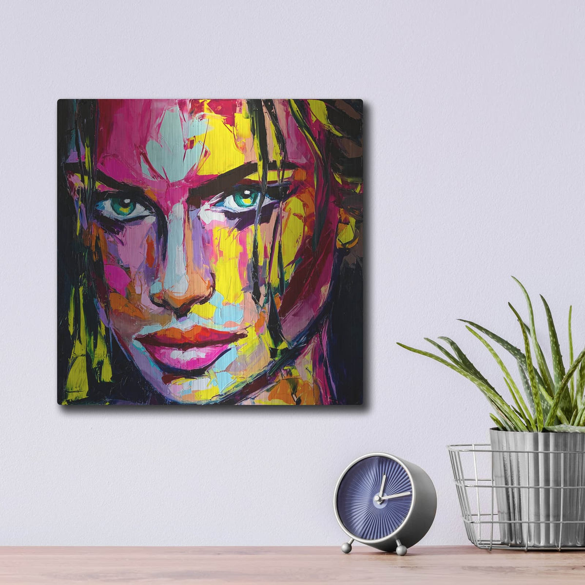 'The Limits Of Darkness' – Metal Wall Art, 12x12 room view