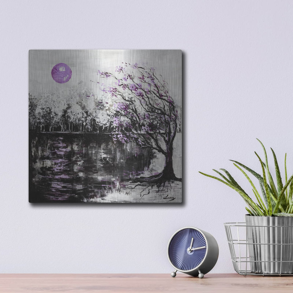 'Flute Melody' – Metal Wall Art, 12x12 room view