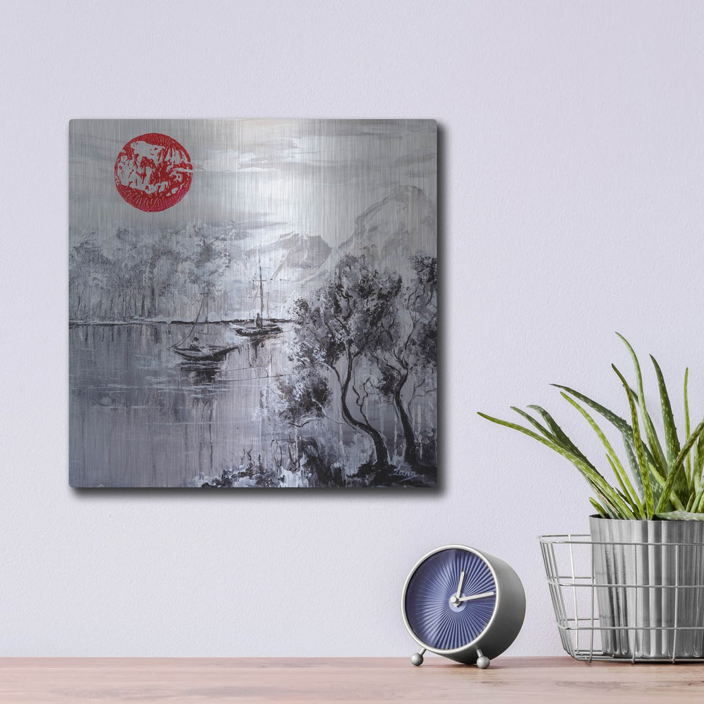 'Reflected Serenity' – Metal Wall Art, 12x12 room view