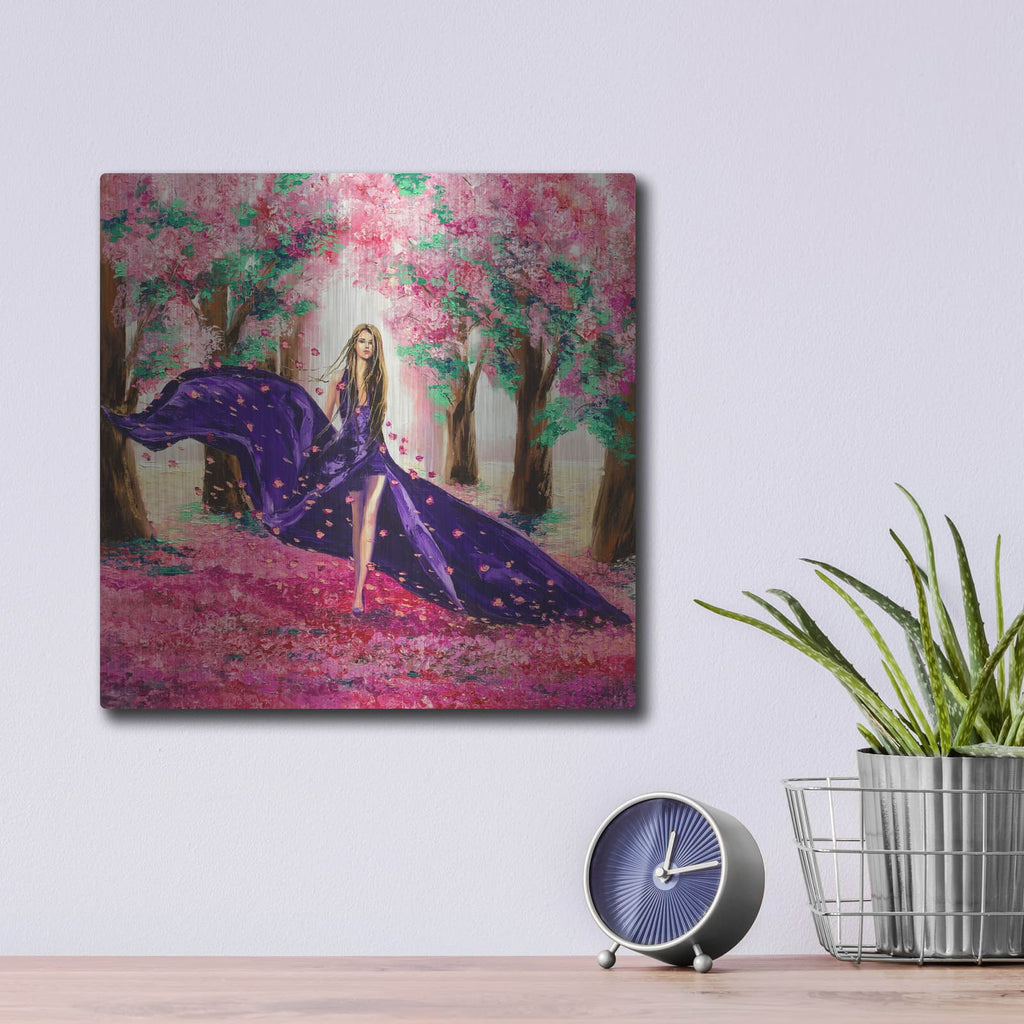 'Spring' – Metal Wall Art, 12x12 room view