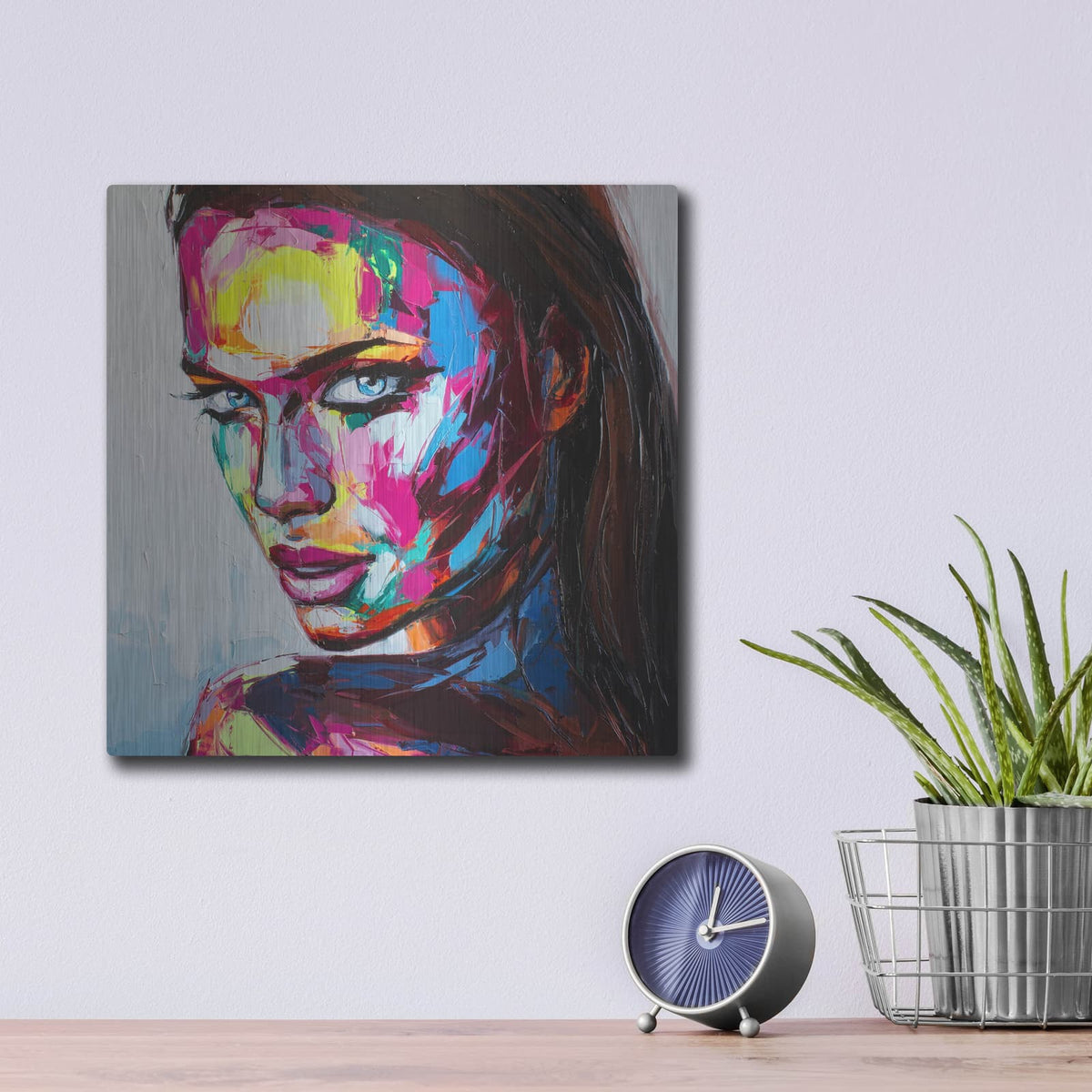 'Turn Loose' – Metal Wall Art, 12x12 room view