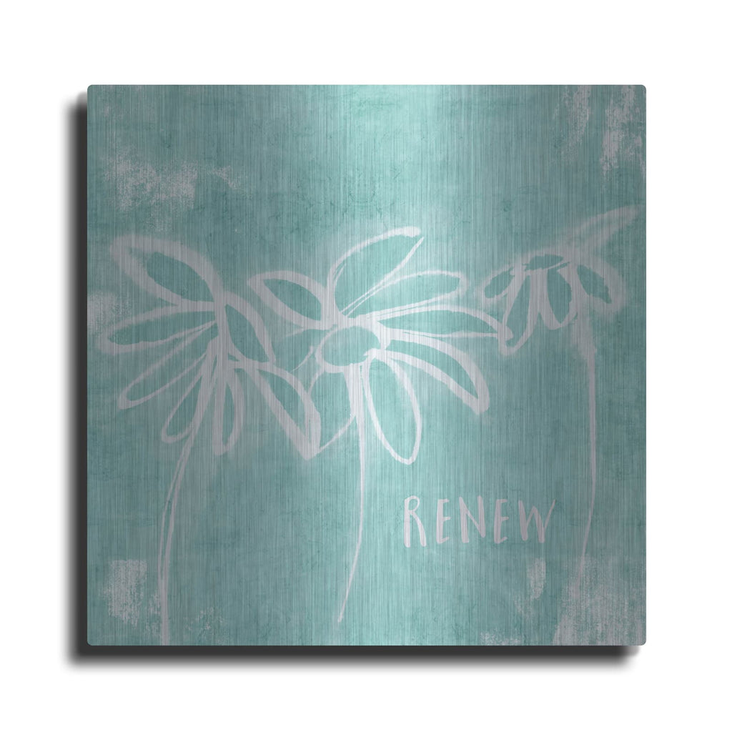 'Renew Mint' by Linda Woods – Metal Wall Art