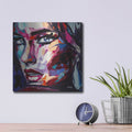 'Turn To Blues' – Metal Wall Art, 12x12 room view