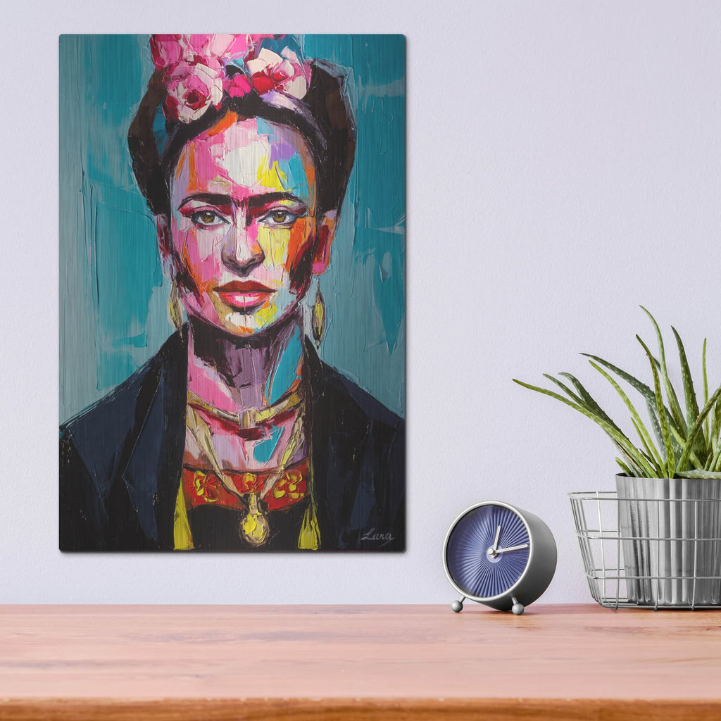 'Frida' – Metal Wall Art, 12x16 room view