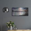 'Sleepy Harbor' – Metal Wall Art, 24x12 room view