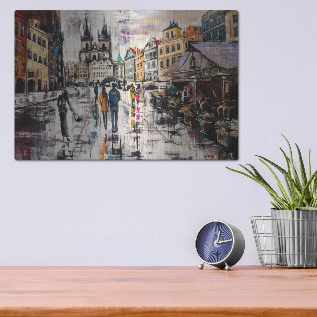 'Prague' – Metal Wall Art, 16x12 room view