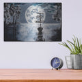 'Silent Blues' – Metal Wall Art, 16x12 room view