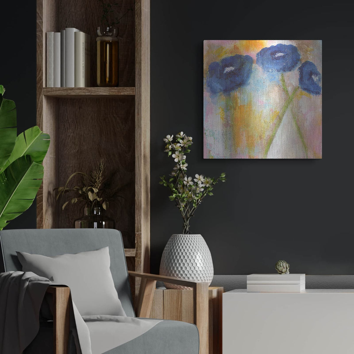 'Crossroads' by Linda Woods – Metal Wall Art, 24x24 room view