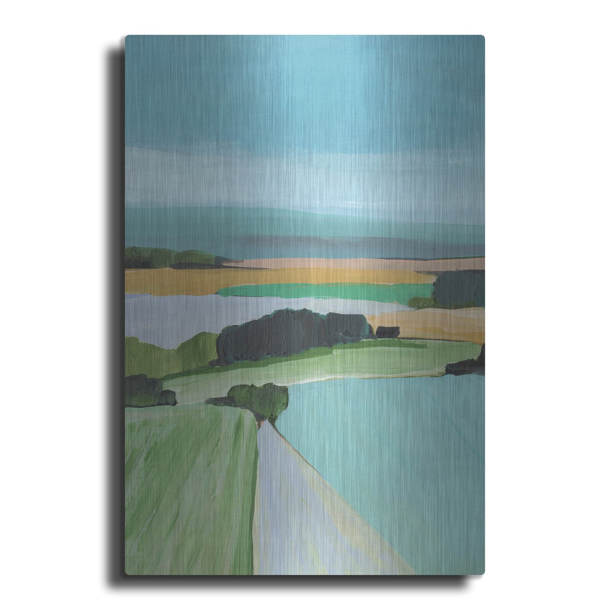 'Bright Colored Countryside 3' by Annie Warren – Metal Wall Art