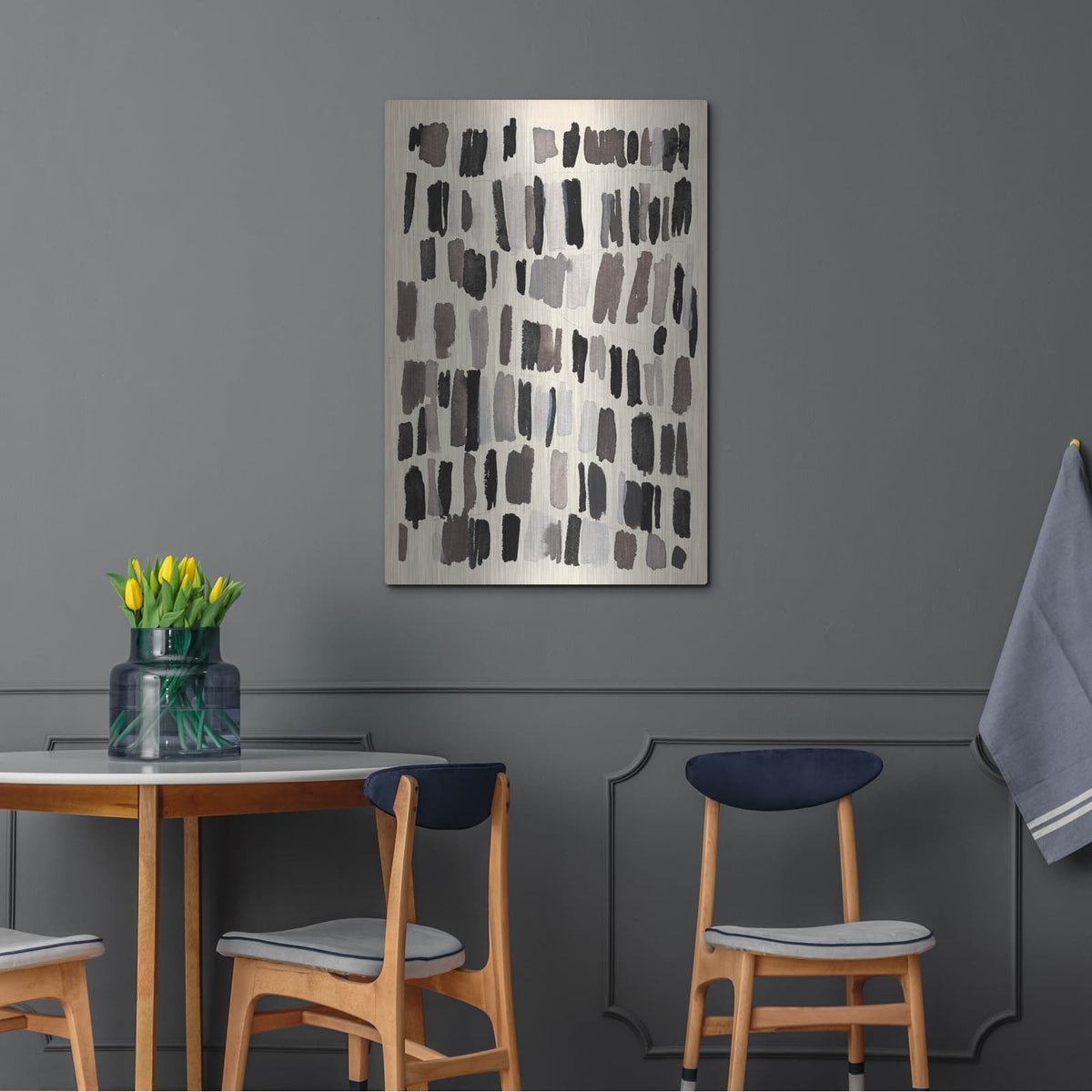 'Chalk And Flint 3' by Annie Warren – Metal Wall Art, 24x36 room view