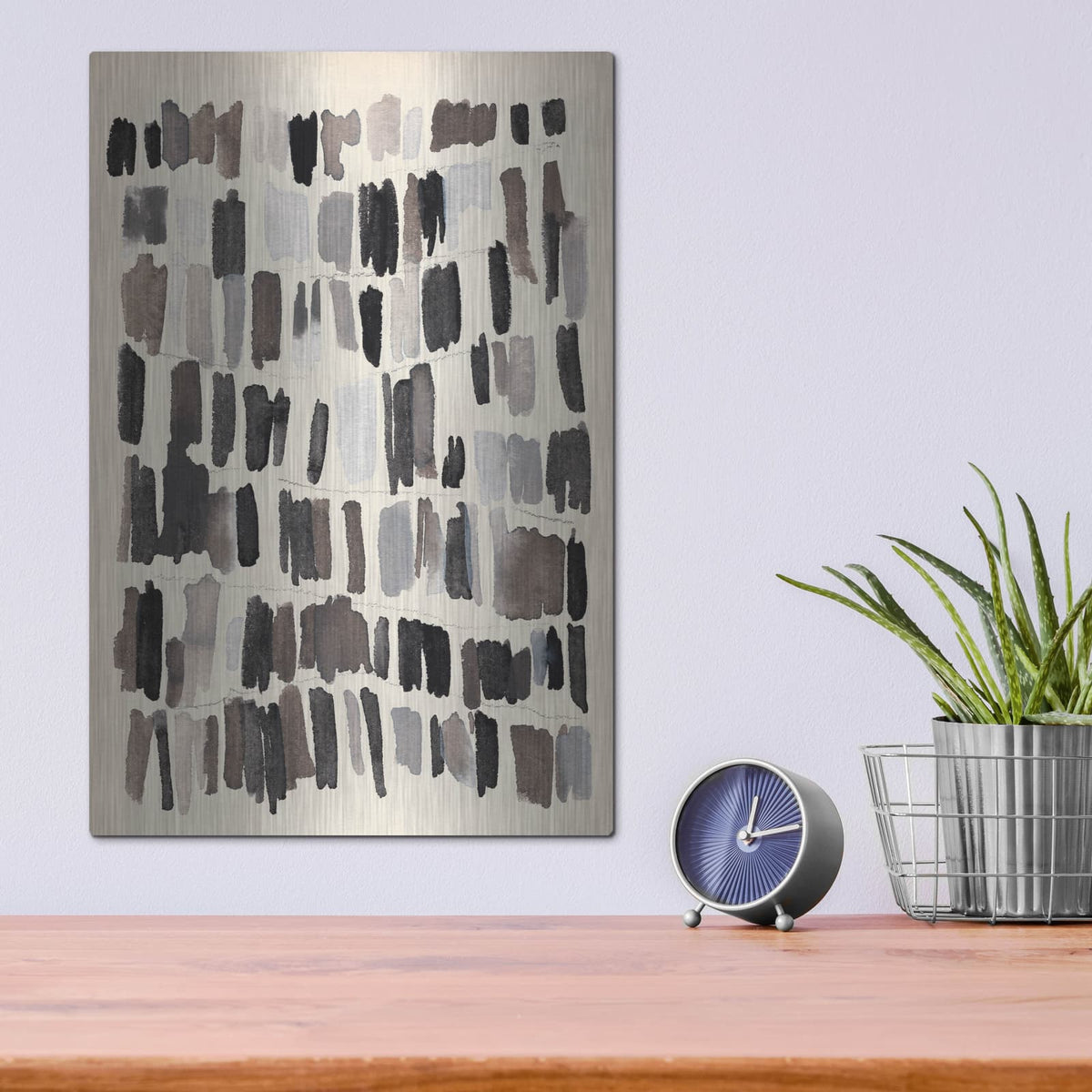'Chalk And Flint 4' by Annie Warren – Metal Wall Art, 12x16 room view