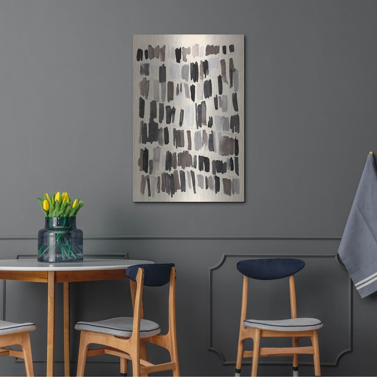 'Chalk And Flint 4' by Annie Warren – Metal Wall Art, 24x36 room view