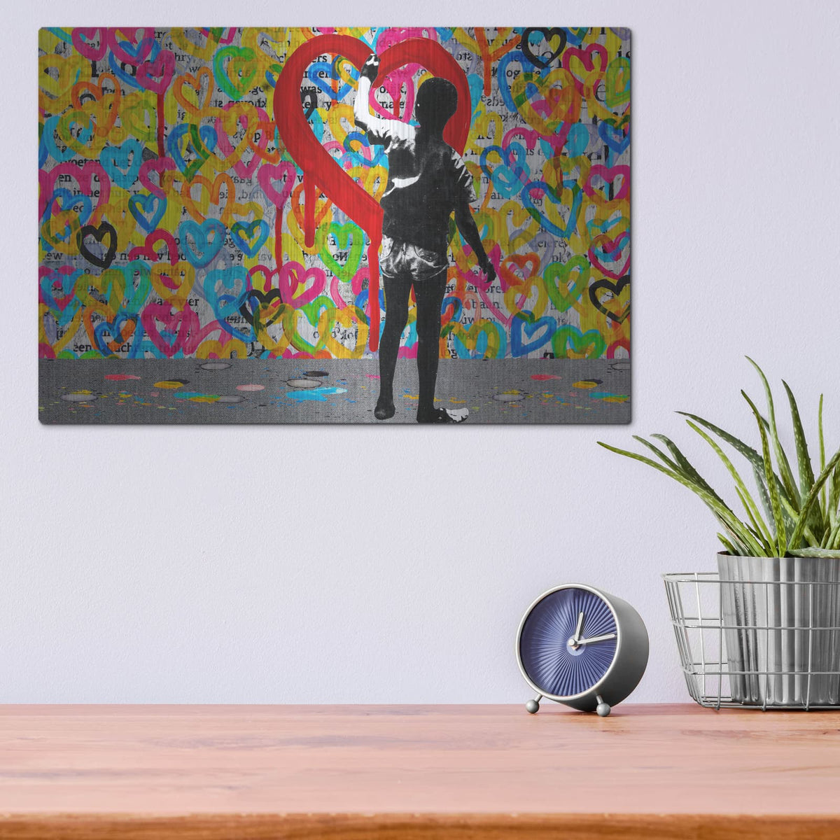 'PUT MY HEART INTO IT' by DB Waterman – Metal Wall Art, 16x12 room view