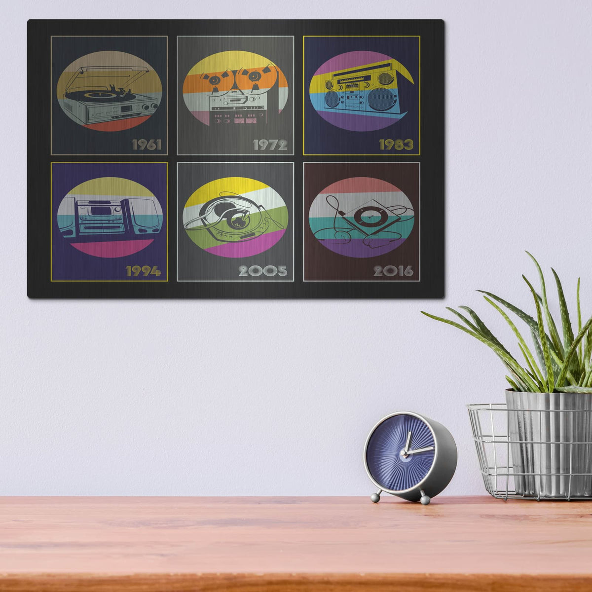 'My Jam' – Metal Wall Art, 16x12 room view