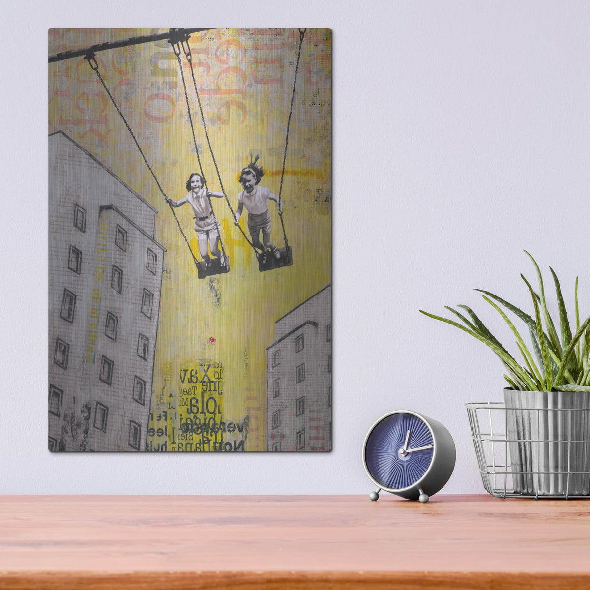 'SUNDAY SWING' by DB Waterman – Metal Wall Art, 12x16 room view