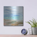 'Sand Strokes 1' by Annie Warren – Metal Wall Art, 12x12 room view