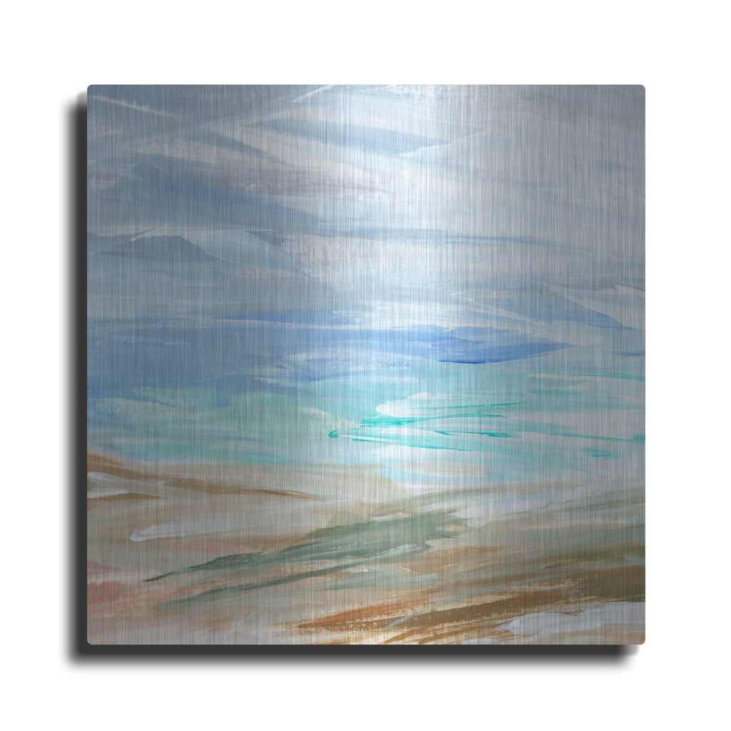 'Sand Strokes 1' by Annie Warren – Metal Wall Art