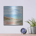 'Sand Strokes 2' by Annie Warren – Metal Wall Art, 12x12 room view