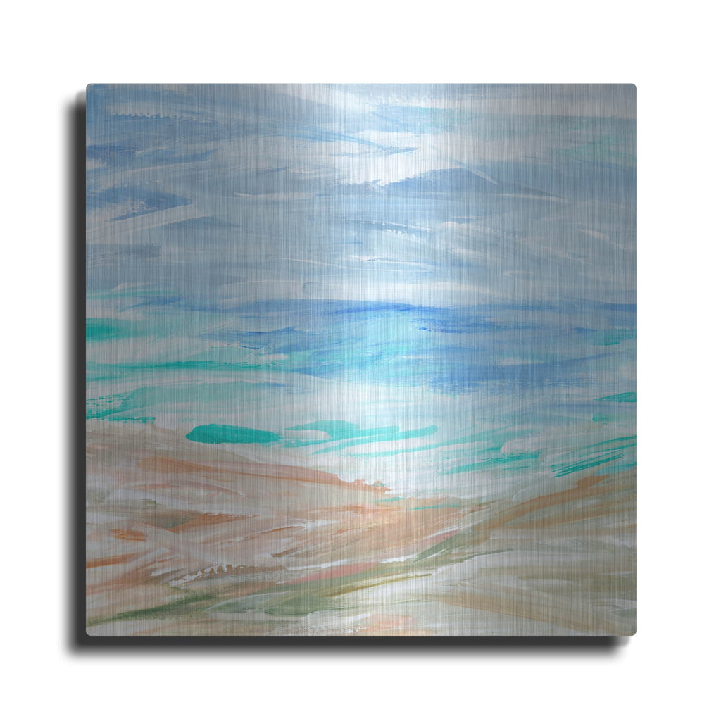 'Sand Strokes 3' by Annie Warren – Metal Wall Art