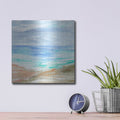 'Sand Strokes 4' by Annie Warren – Metal Wall Art, 12x12 room view