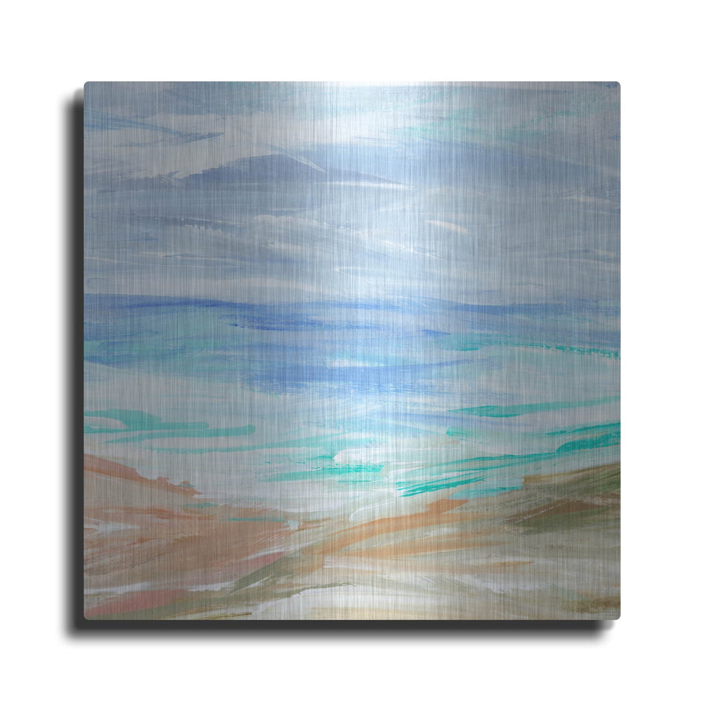'Sand Strokes 4' by Annie Warren – Metal Wall Art