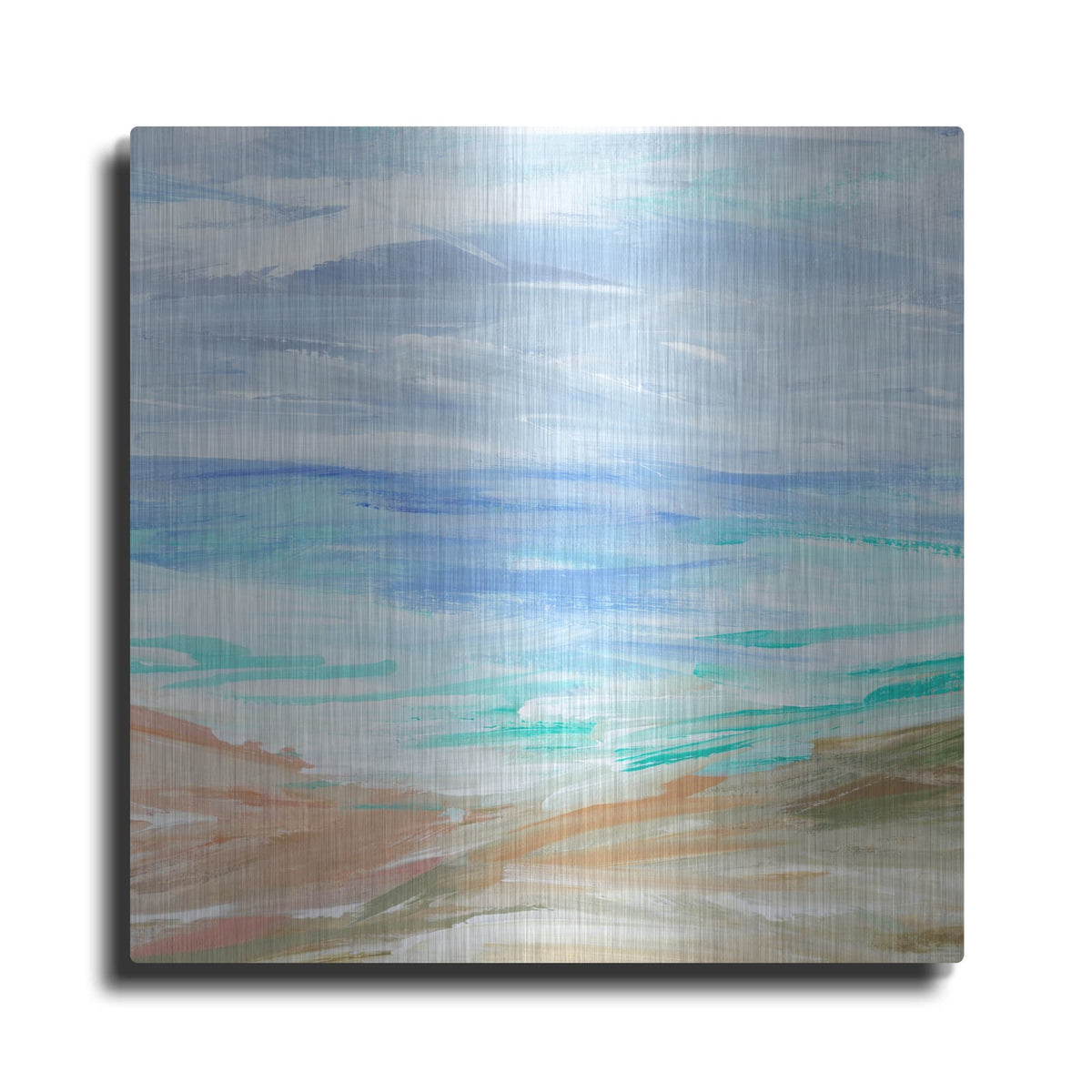 'Sand Strokes 4' by Annie Warren – Metal Wall Art