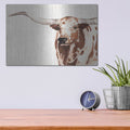 'Spotted Steer 2' by Annie Warren – Metal Wall Art, 16x12 room view