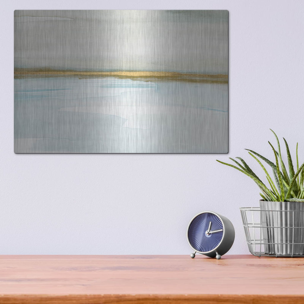 'Ua Golden Vista 1' by Annie Warren – Metal Wall Art, 16x12 room view