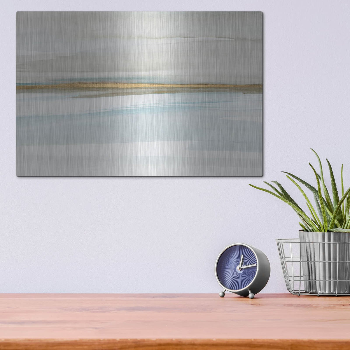 'Ua Golden Vista 2' by Annie Warren – Metal Wall Art, 16x12 room view
