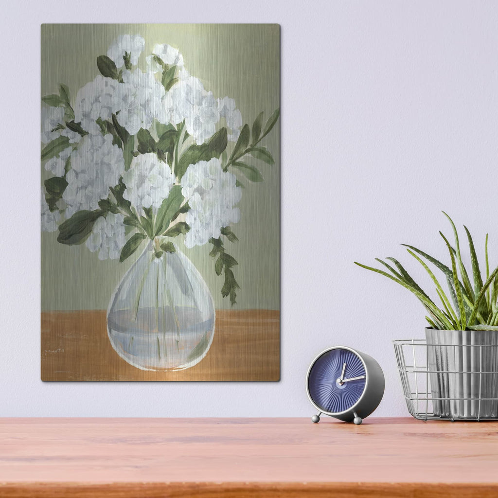 'Vased Viburnum 1' by Annie Warren – Metal Wall Art, 12x16 room view