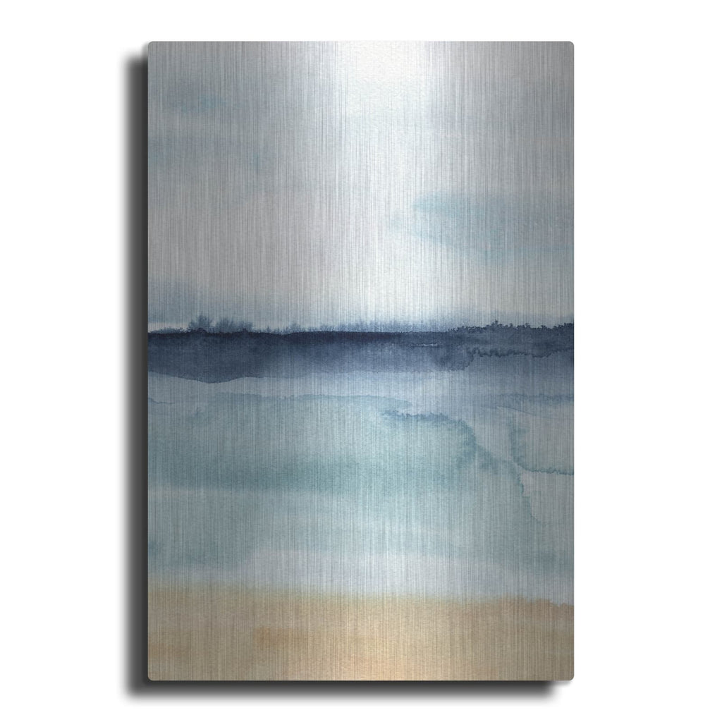 'Watercolor Ocean Horizon 1' by Annie Warren – Metal Wall Art