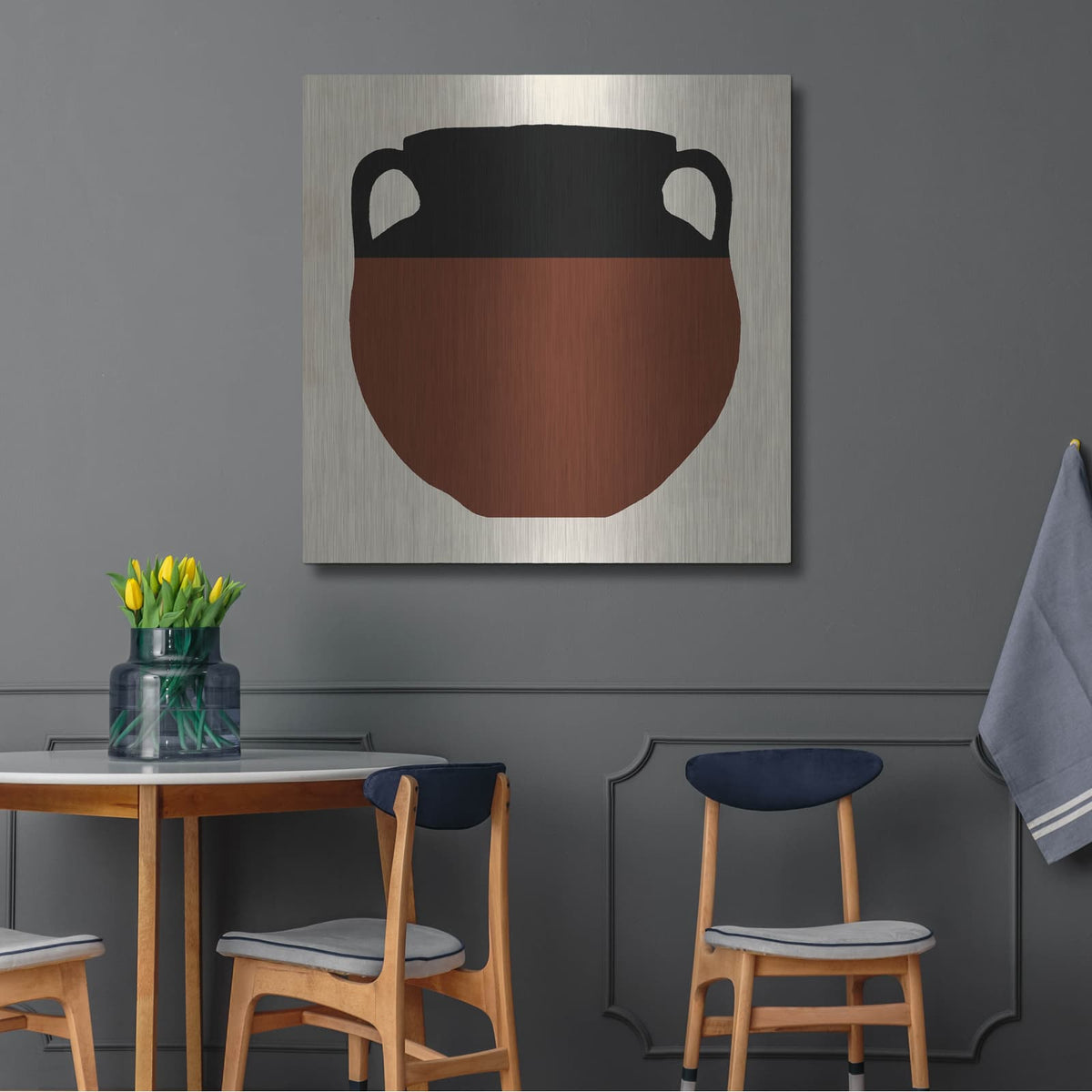 'Clay Pot 1' by Chariklia Zarris – Metal Wall Art, 36x36 room view