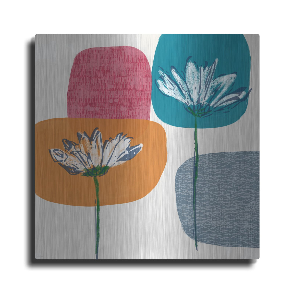'Fall Floral I' by Linda Woods – Metal Wall Art