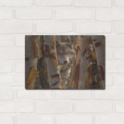 Luxe Metal Art 'The Guardian' by Collin Bogle, Metal Wall Art,16x12