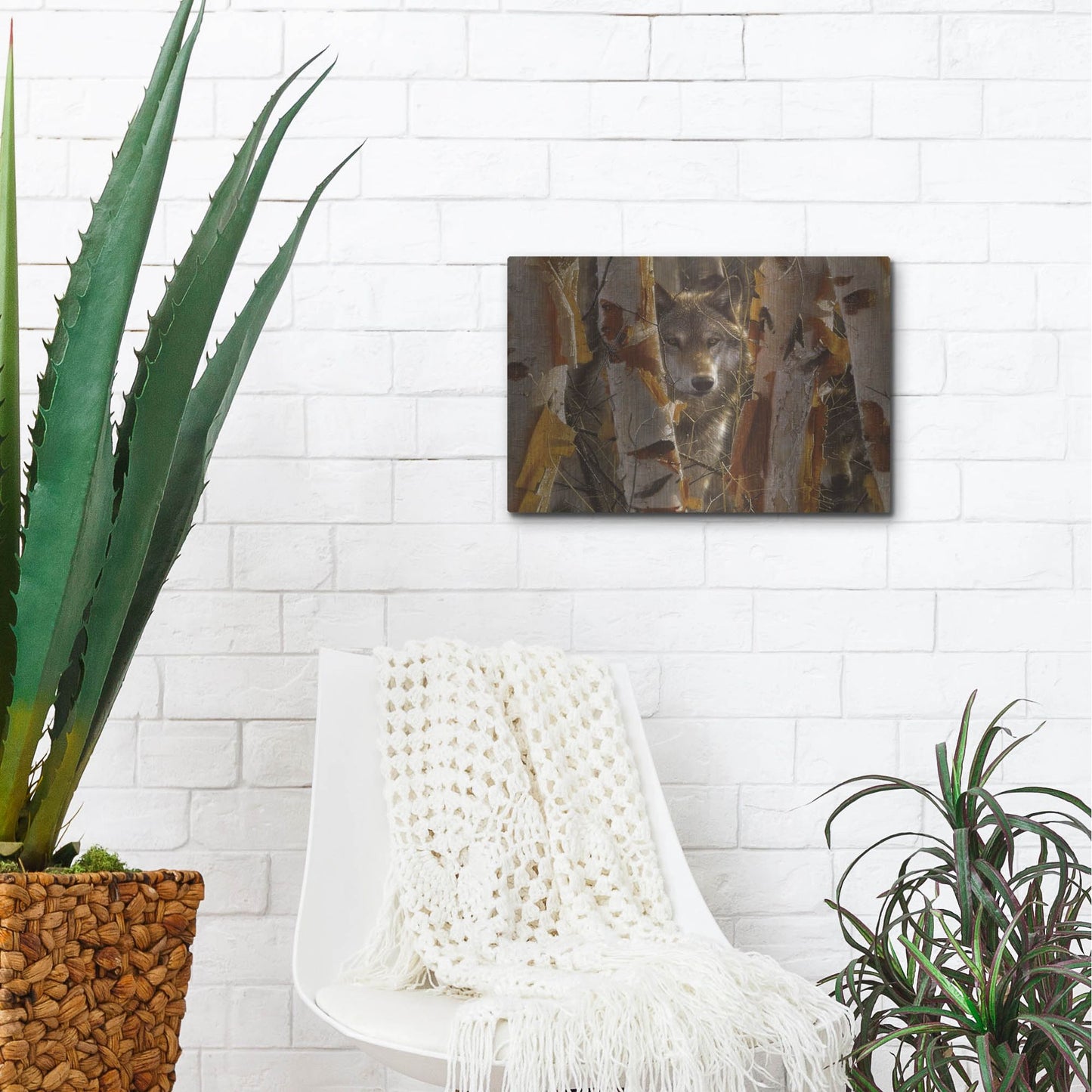 Luxe Metal Art 'The Guardian' by Collin Bogle, Metal Wall Art,16x12