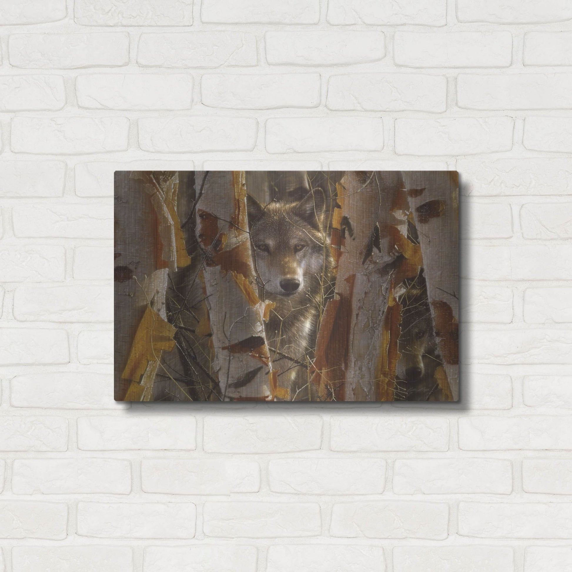 Luxe Metal Art 'The Guardian' by Collin Bogle, Metal Wall Art,24x16