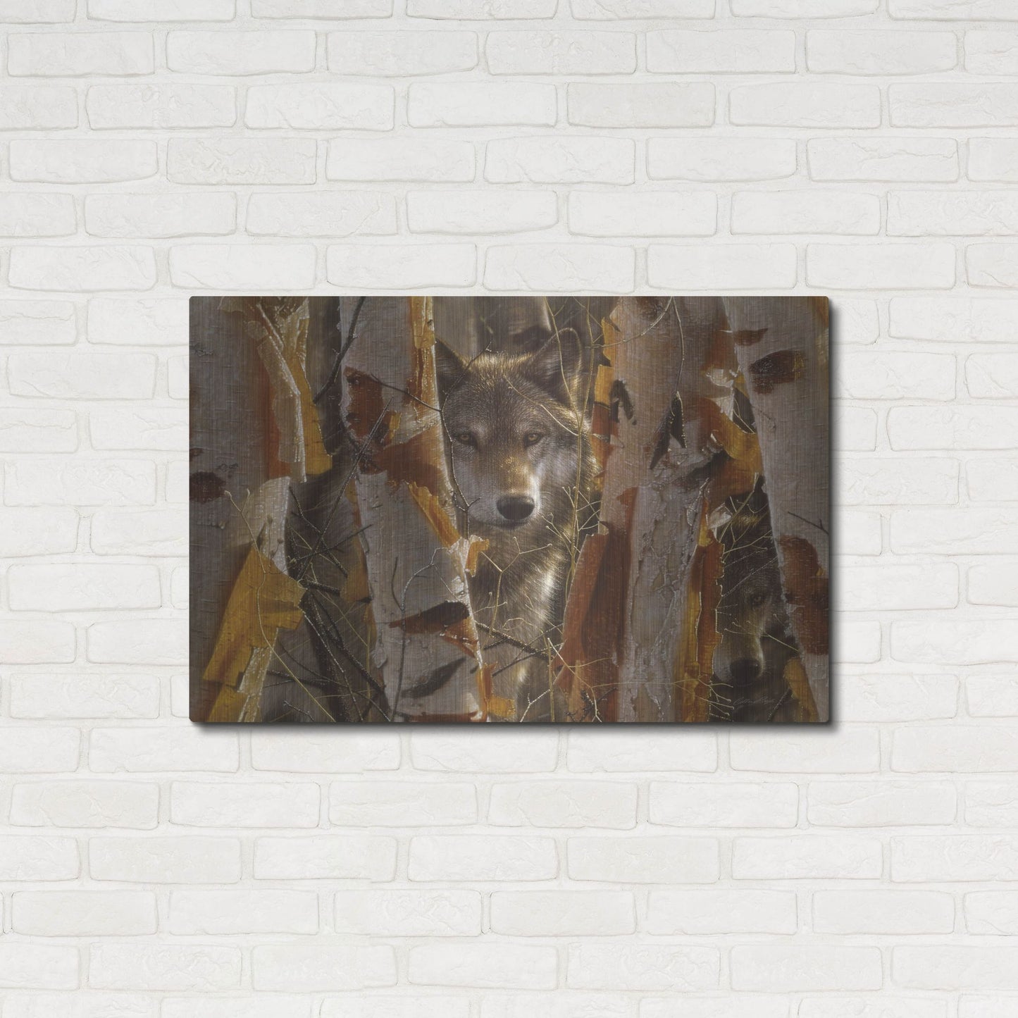 Luxe Metal Art 'The Guardian' by Collin Bogle, Metal Wall Art,36x24
