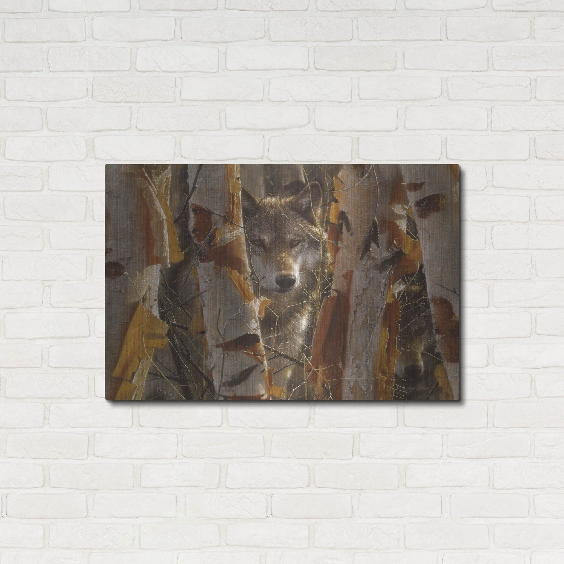Luxe Metal Art 'The Guardian' by Collin Bogle, Metal Wall Art,36x24